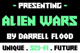 Alien Wars: A Futuristic Typeface for Sci-Fi Branding