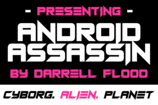 Android Assassins: The Bold Typeface for Futuristic Web Design