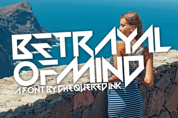 Betrayal of Mind: A Techno Typeface for Bold Editorial Design