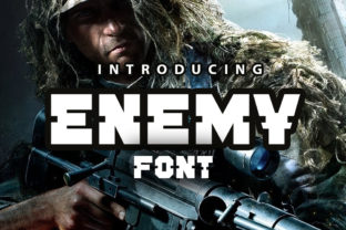 Enemy Font: The Industrial Typeface for Bold Maker Brands
