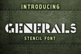 Generals: The Stencil Typeface for Bold Brand Identity