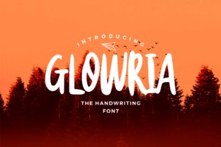 Glowria: A Modern Display Font for Happy Editorial Design