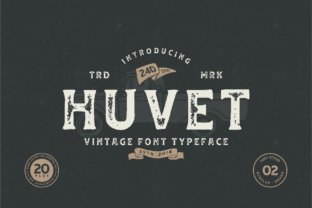 Huvet: A Striking Display Font for Bold Branding