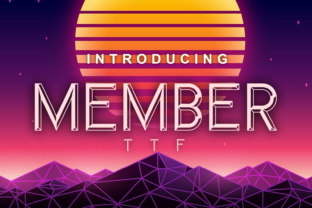 Member: A 3D Display Font for Bold Branding Projects