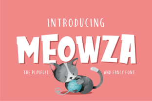 Meowza: A Playful Display Font for Creative Makers