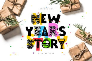 New Year s Story: The Ultimate Holiday Display Font