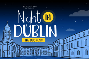 Night in Dublin: The Perfect Cheerful Display Font for Handmade Crafts