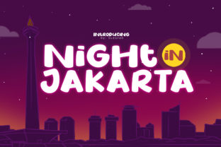 Night in Jakarta: A Striking Display Typeface for Bold Branding