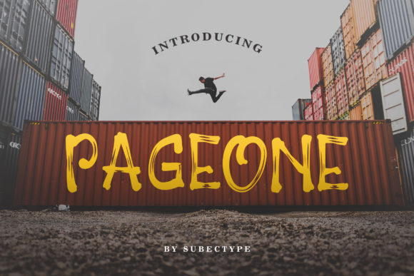 Pageone: The Energetic Brush Font for Youthful Branding