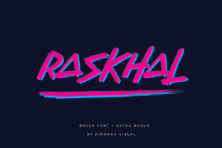 Raskhal: The Retro Display Font for Handmade Creators