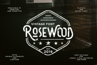 Rosewood Typeface: A Retro Display Font for Modern Branding
