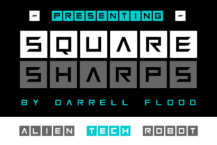 Squaresharps: The Futuristic Typeface for Bold Brand Identity