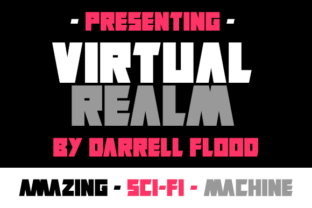 Virtual Realm: A Futuristic Typeface for Modern Editorial Design