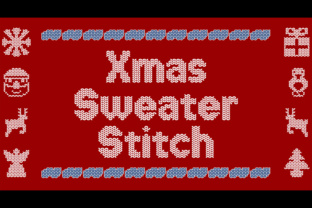 Xmas Sweater Stitch: The Cozy Display Typeface for Holiday Campaigns